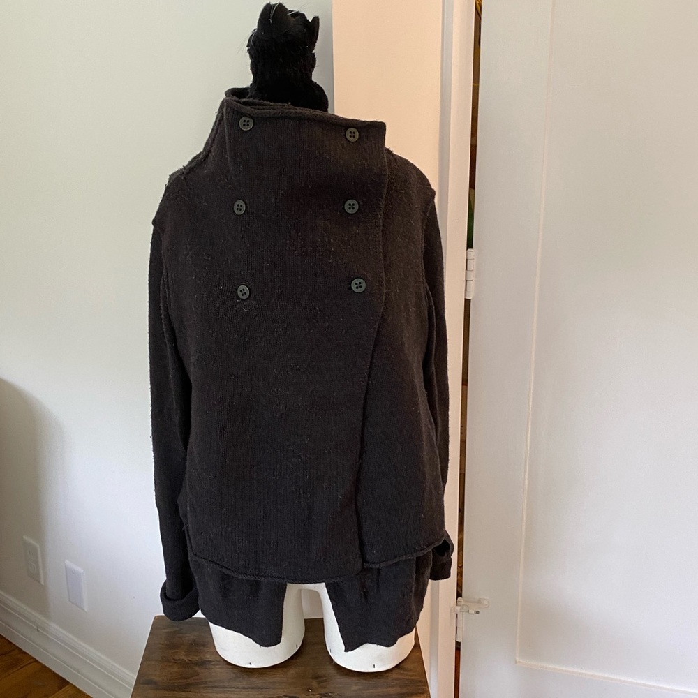 All Saints Deconstructed Sweater Dark Brown